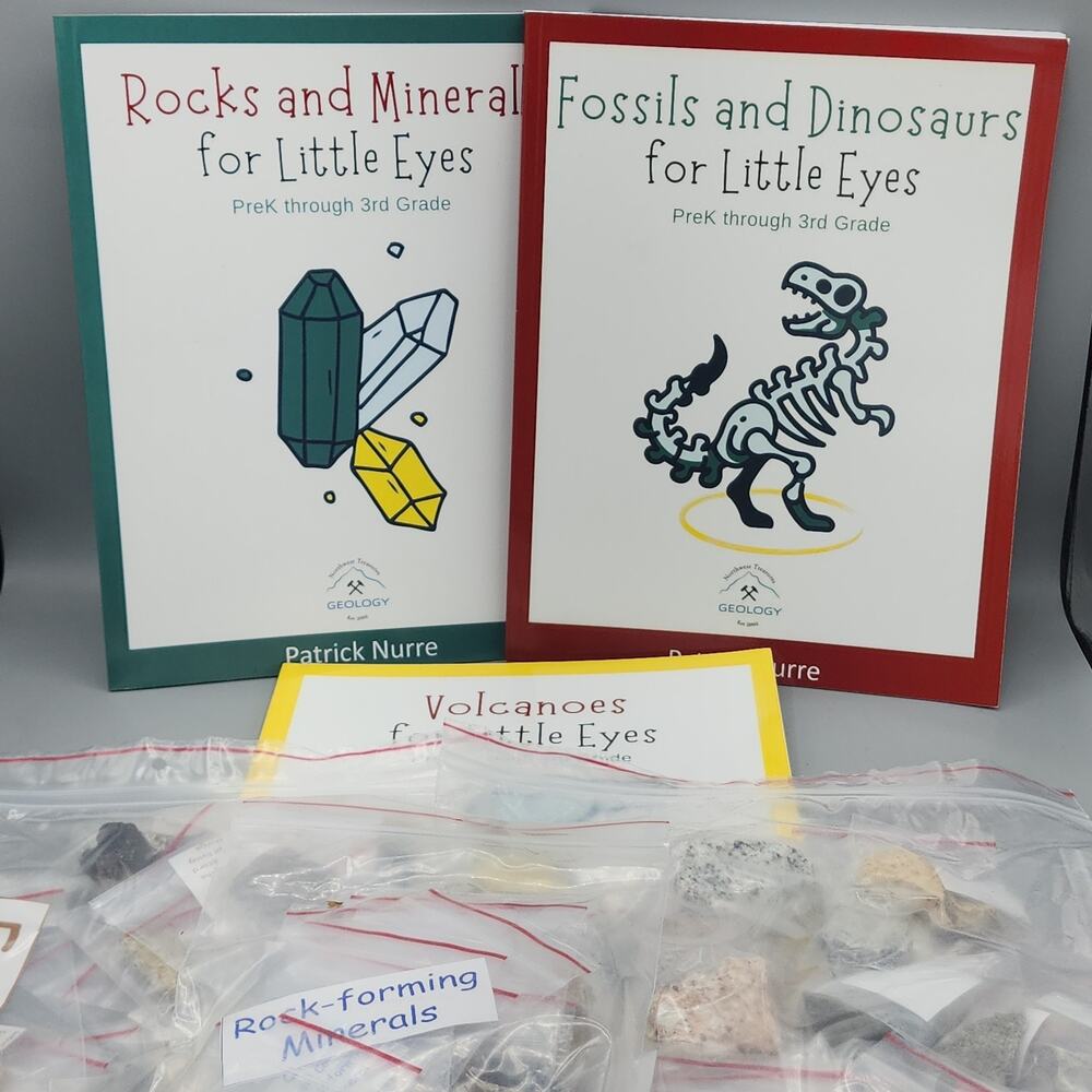 Geology for Little Eyes Kit - Books w/Rocks Minerals ~ Volcanoes ~ Homeschool